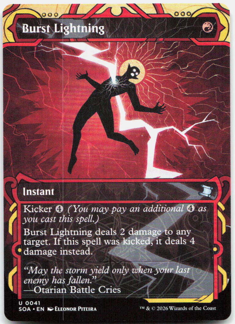 Burst Lightning NM U Secrets of Strixhaven: Mystical Archive 41
