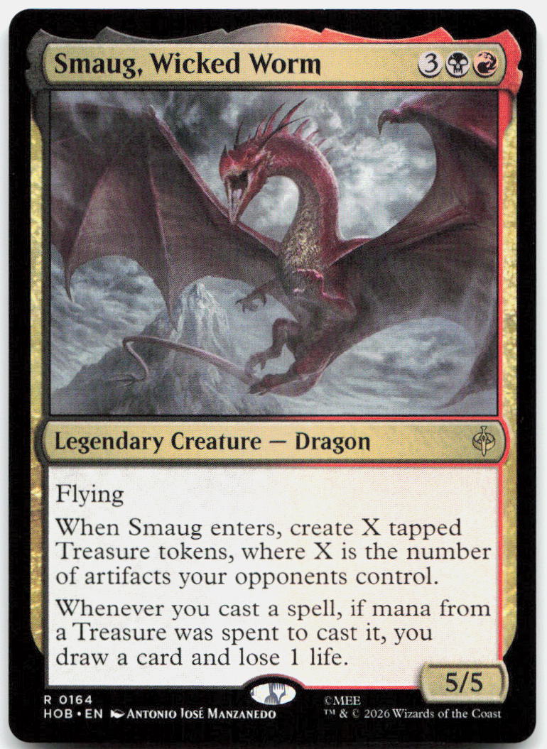Smaug, Wicked Worm NM R The Hobbit 164