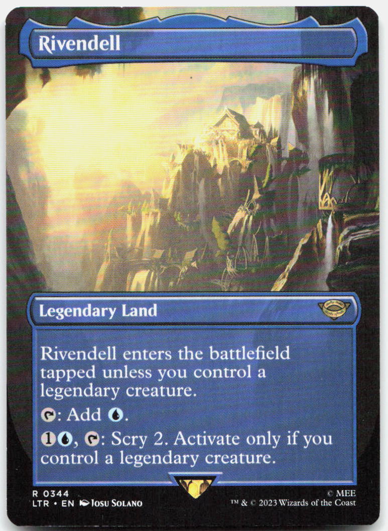 Rivendell (Borderless) NM R : The Lord of the Rings: Tales of Middle-earth 344