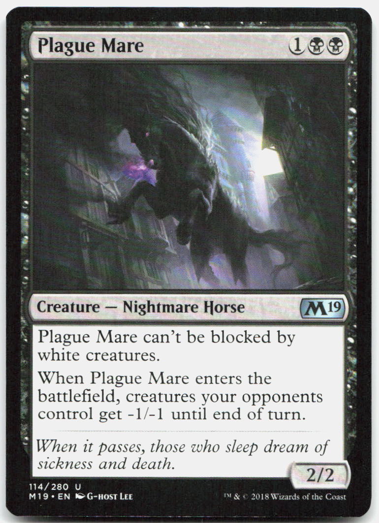 Plague Mare NM U Core Set 2019 114
