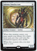 Solemn Simulacrum NM R Commander: Secrets of Strixhaven 355