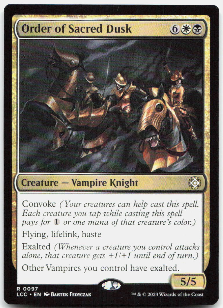 Order of Sacred Dusk NM R Commander: The Lost Caverns of Ixalan 97