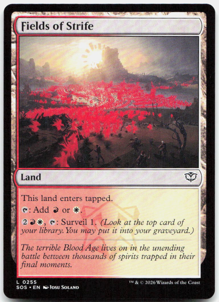 Fields of Strife NM L Secrets of Strixhaven 255