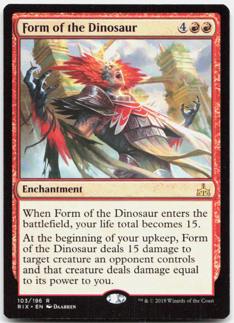 Form of the Dinosaur NM R Rivals of Ixalan 103