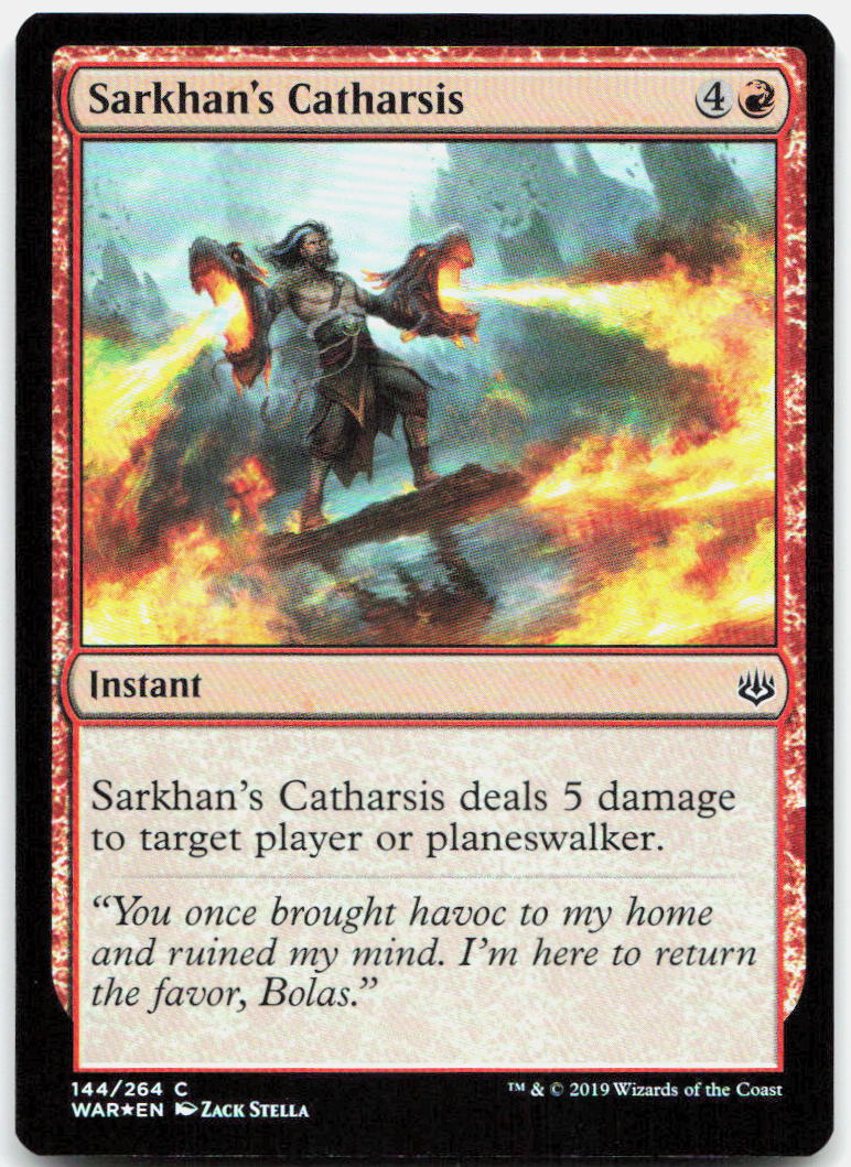 Sarkhan's Catharsis NM Foil C War of the Spark 144