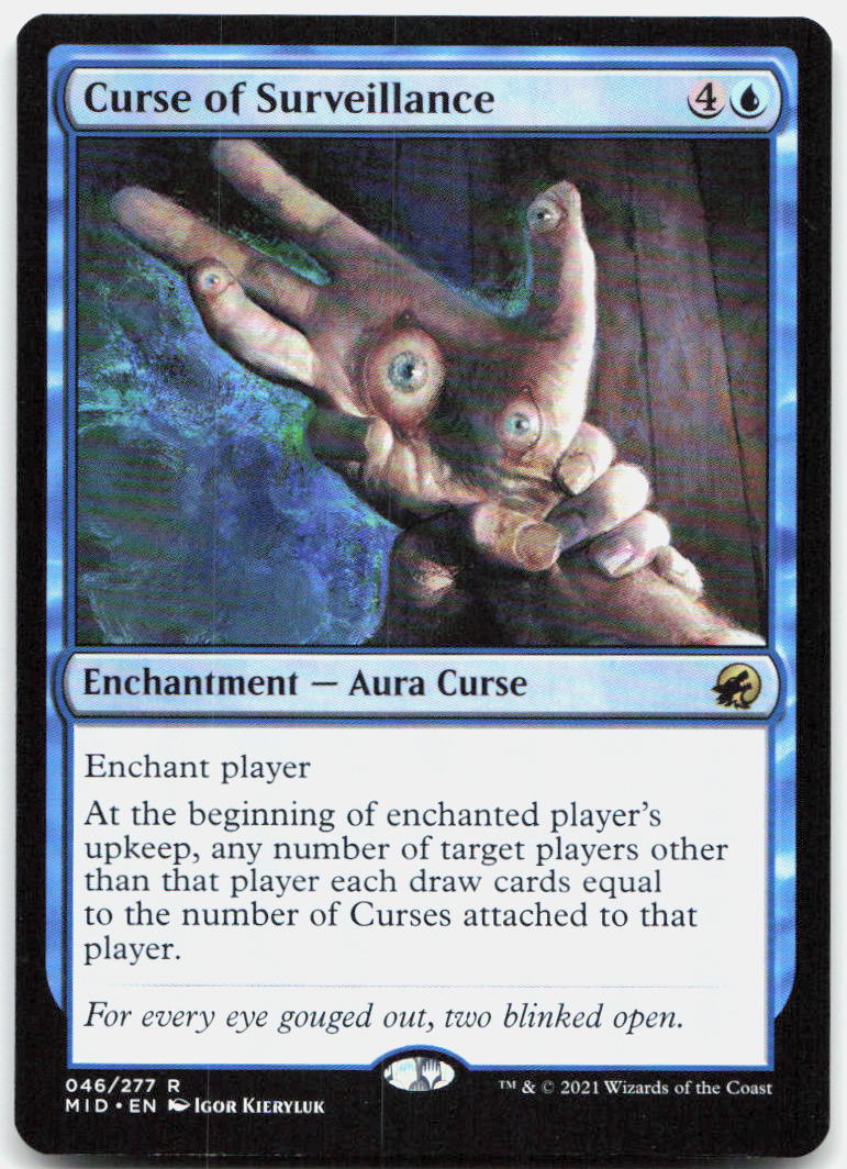 Curse of Surveillance NM R Innistrad: Midnight Hunt 46