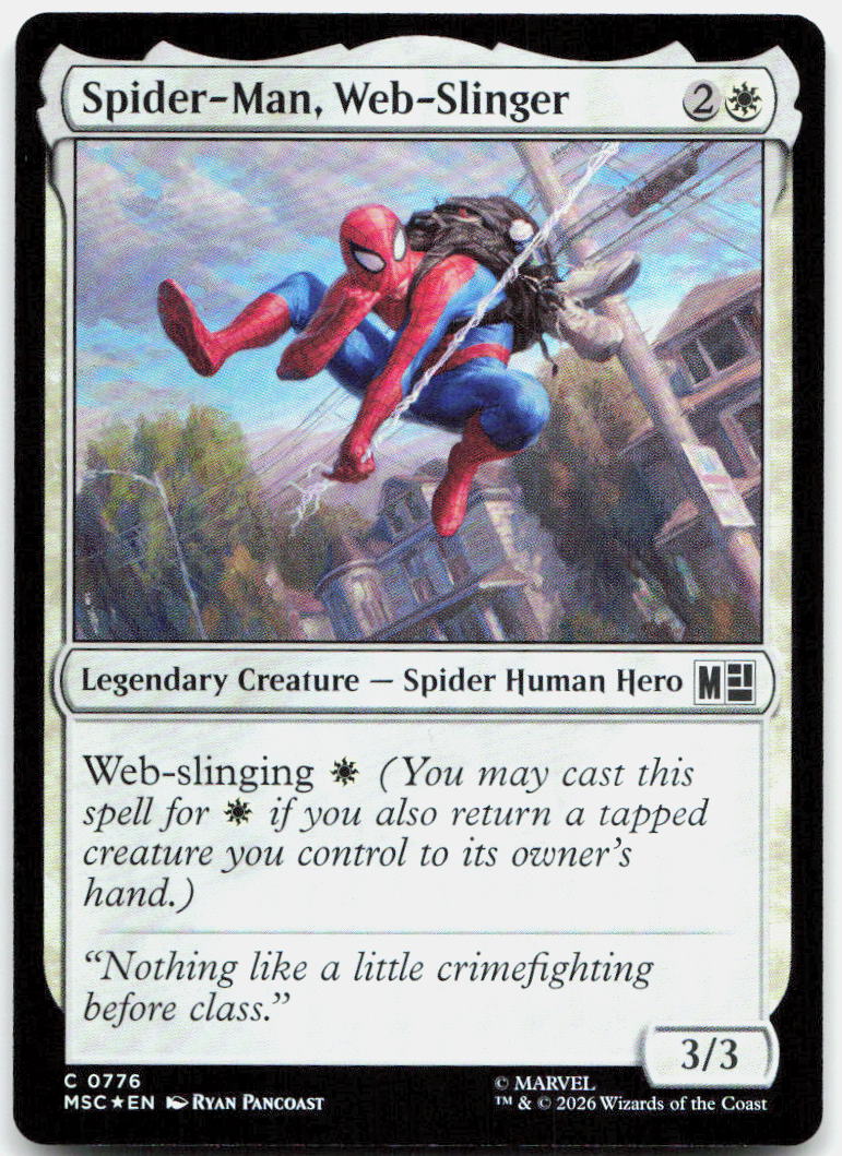 Spider-Man, Web-Slinger NM Foil C Commander: Marvel Super Heroes 776
