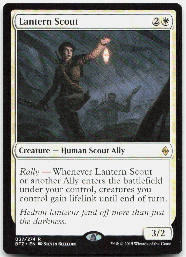 Lantern Scout NM R Battle for Zendikar 37