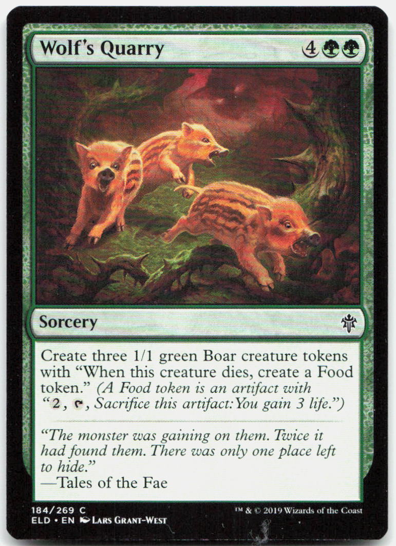 Wolf's Quarry NM C Throne of Eldraine 184