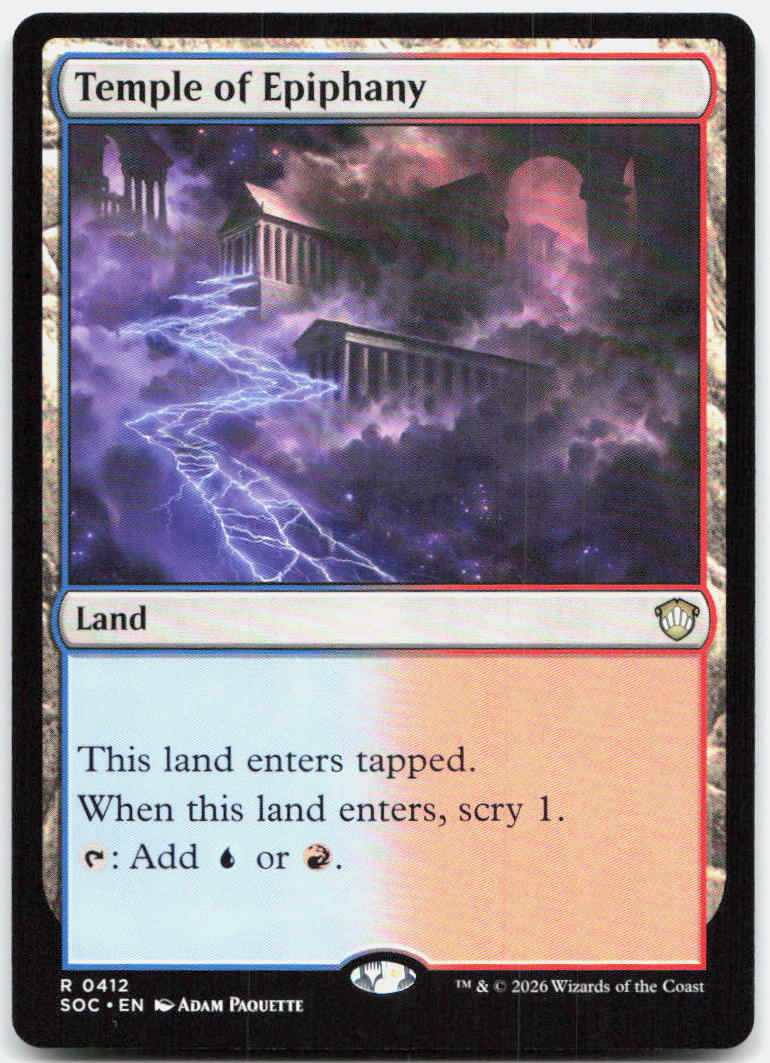 Temple of Epiphany NM R Commander: Secrets of Strixhaven 412