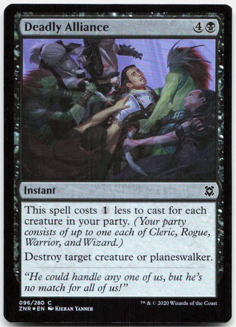 Deadly Alliance NM Foil C Zendikar Rising 96
