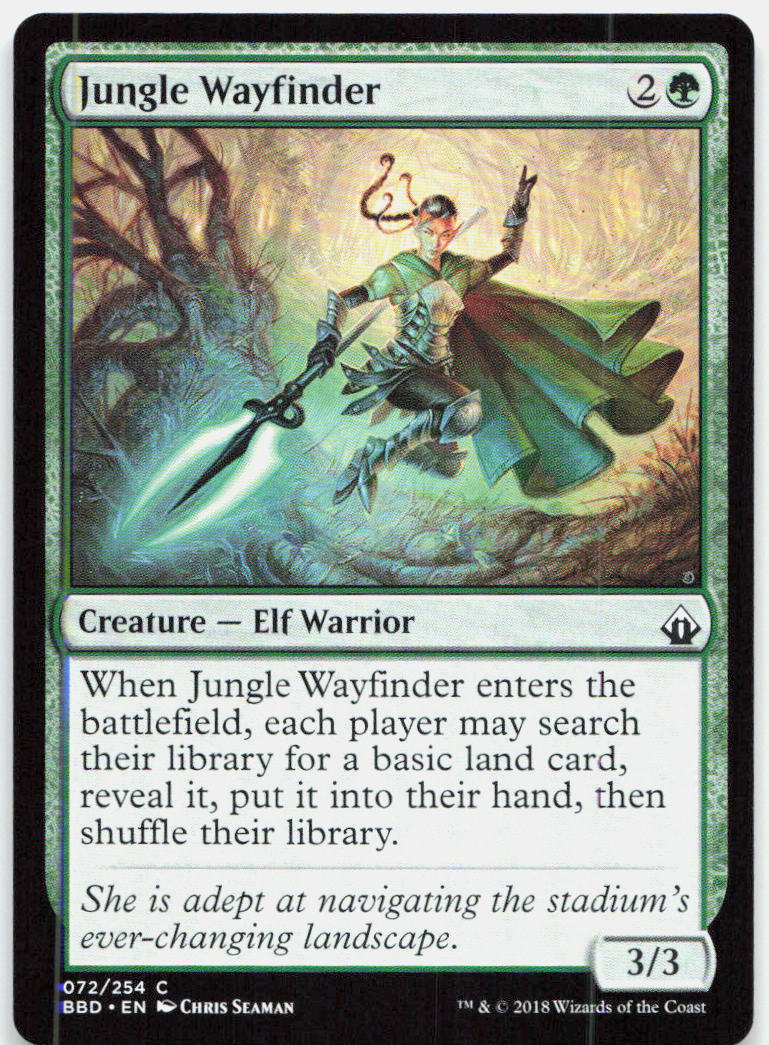 Jungle Wayfinder NM C Battlebond 72