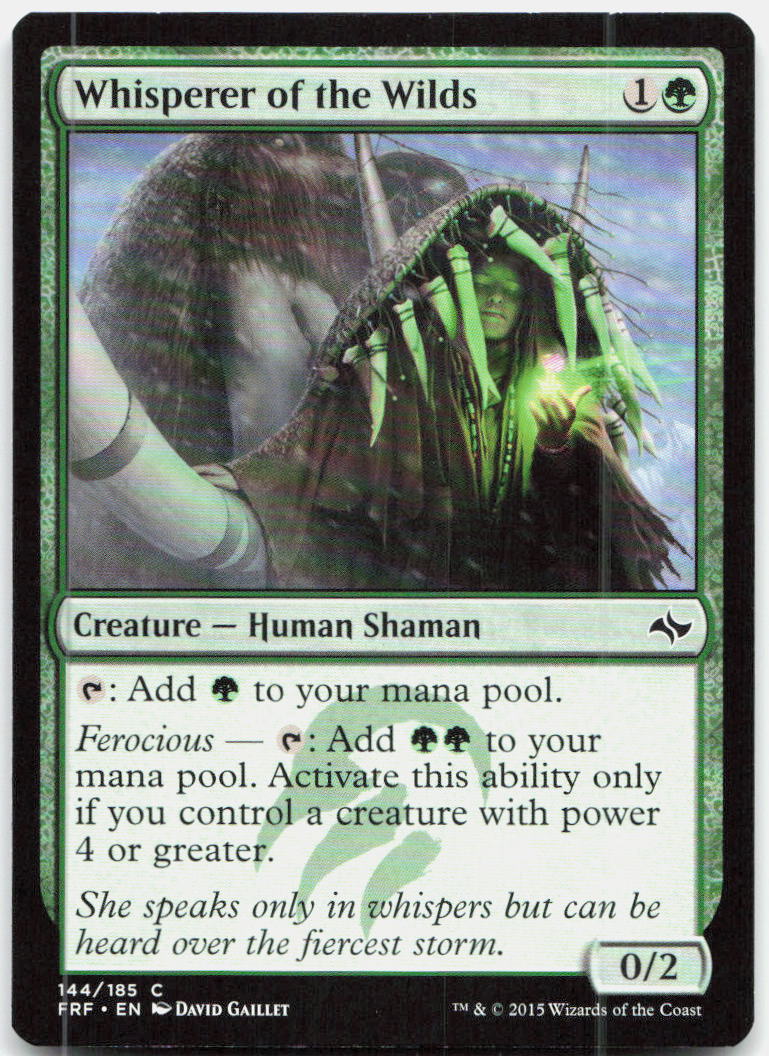 Whisperer of the Wilds NM C Fate Reforged 144