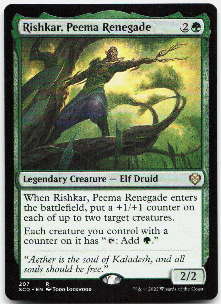 Rishkar, Peema Renegade NM R Starter Commander Decks 207
