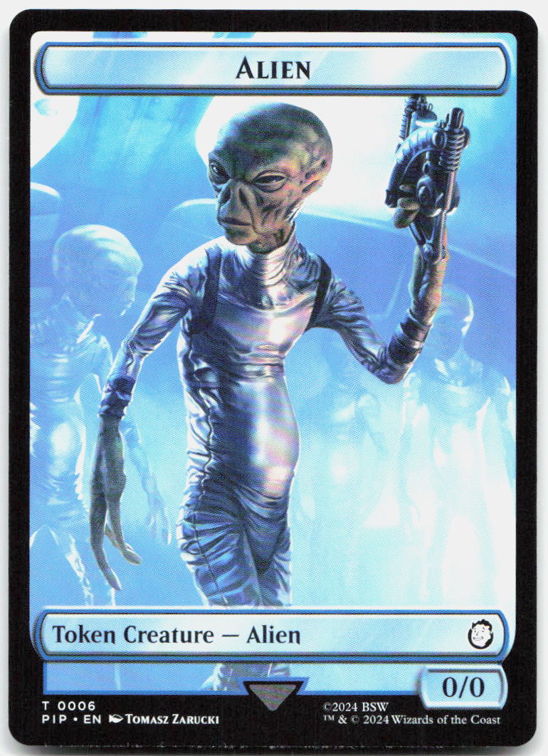 Alien // Clue Double-Sided Token NM T Universes Beyond: Fallout 6 // 11