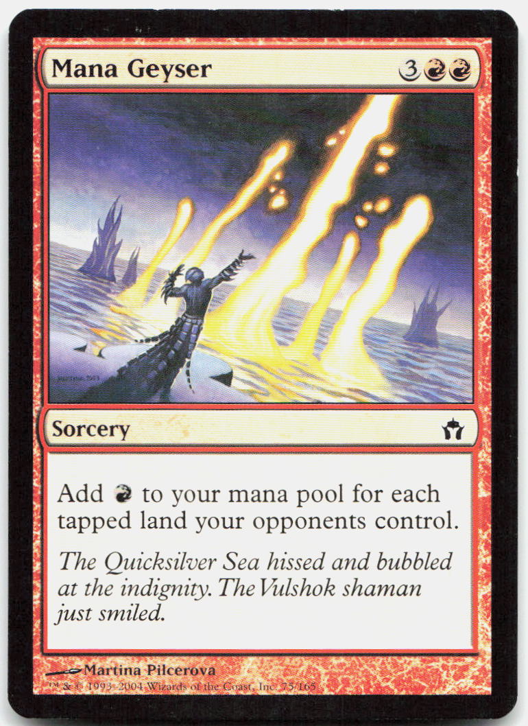 Mana Geyser NM C Fifth Dawn 75