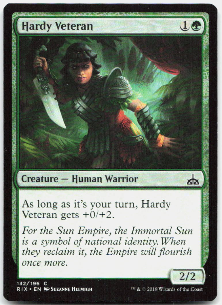Hardy Veteran NM C Rivals of Ixalan 132