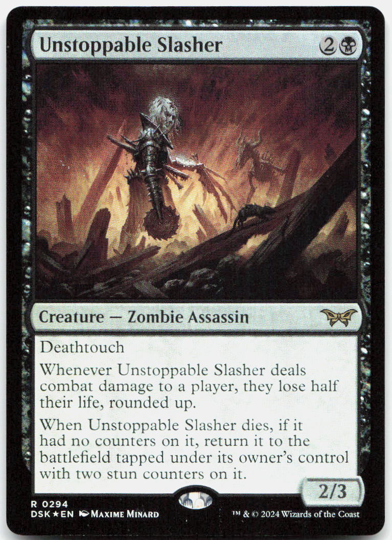 Unstoppable Slasher NM Foil R Duskmourn: House of Horror 294
