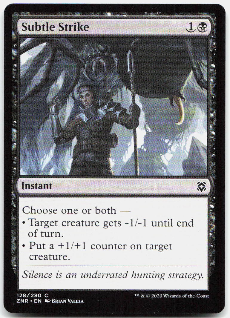 Subtle Strike NM C Zendikar Rising 128
