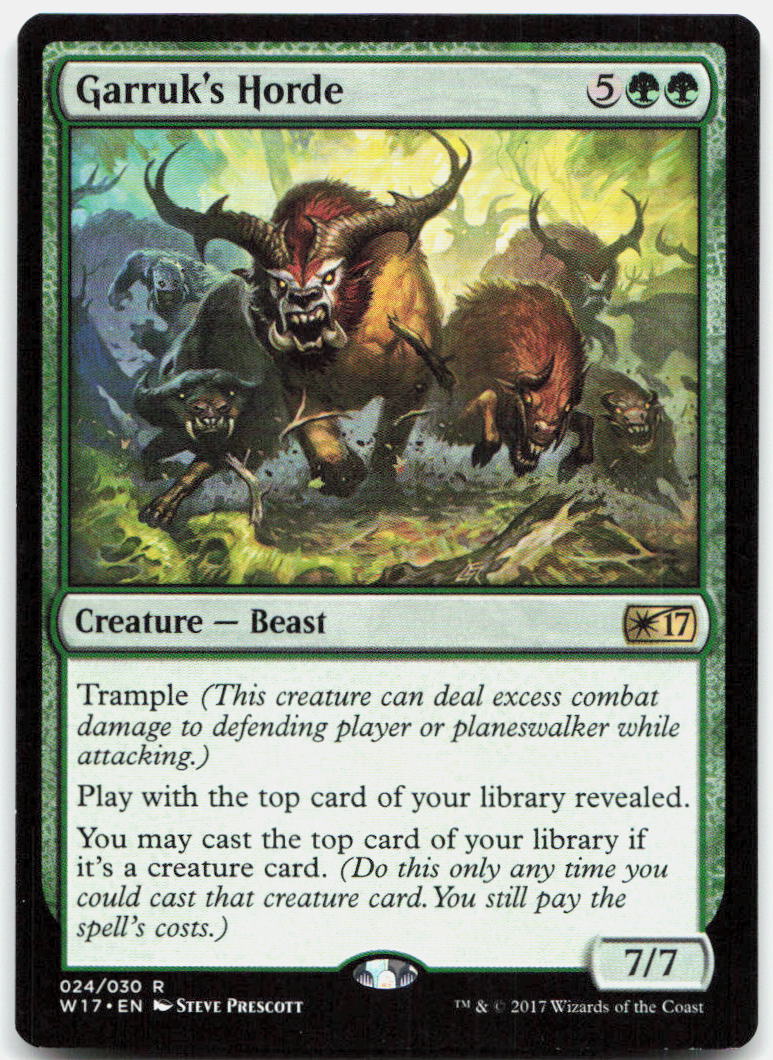 Garruk's Horde NM R Welcome Deck 2017 24