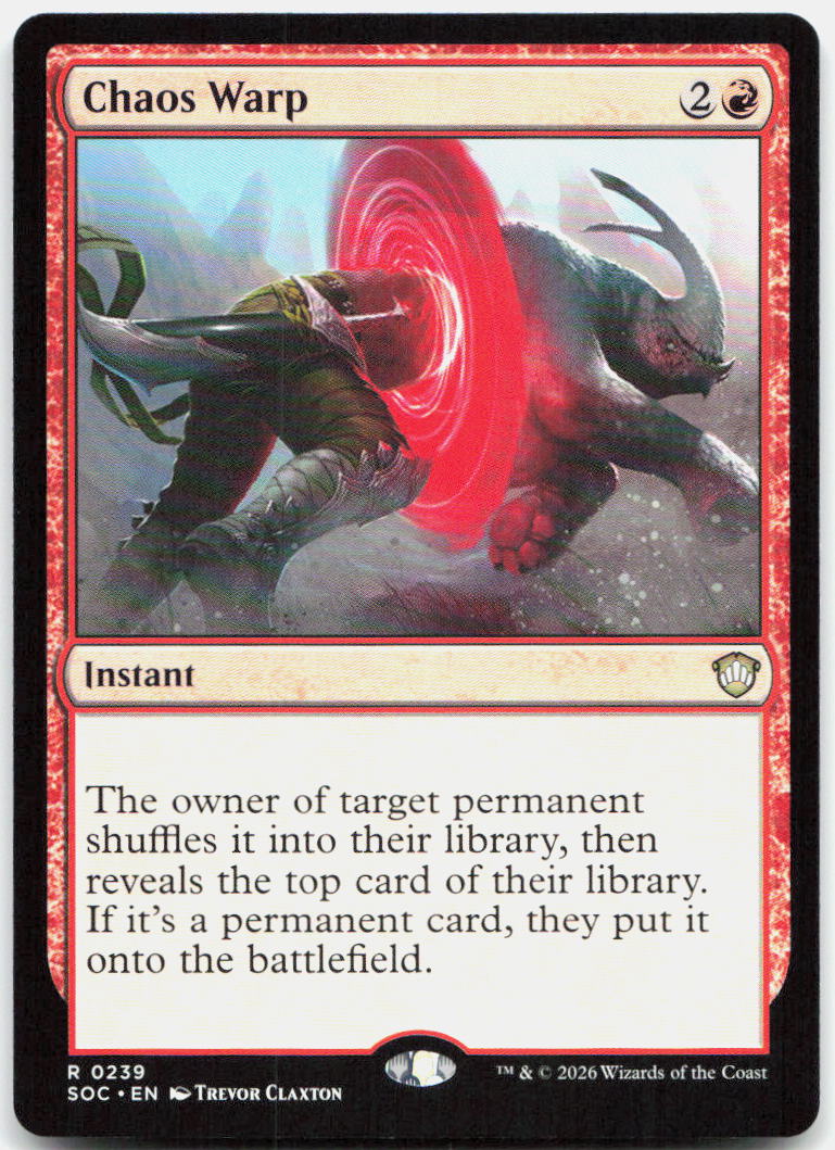 Chaos Warp NM R Commander: Secrets of Strixhaven 239