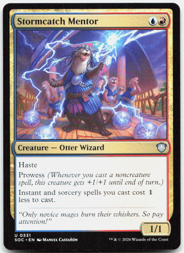 Stormcatch Mentor NM U Commander: Secrets of Strixhaven 331