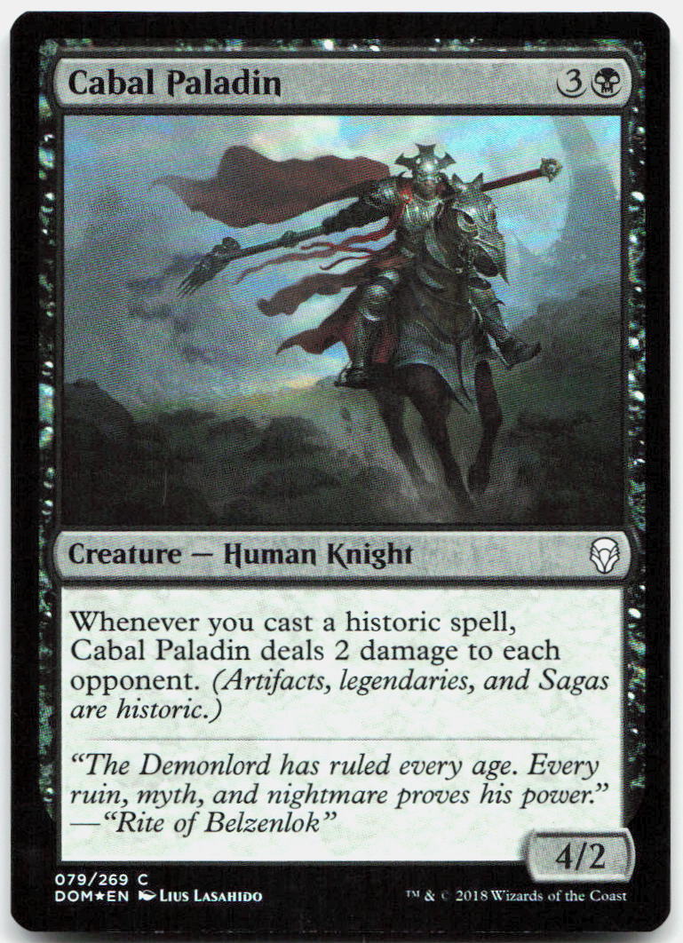 Cabal Paladin NM Foil C Dominaria 79