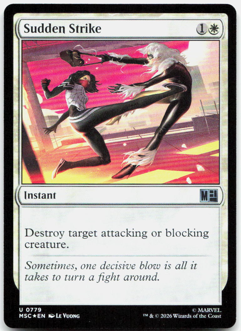 Sudden Strike NM Foil U Commander: Marvel Super Heroes 779