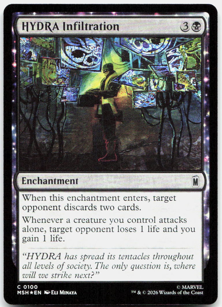 HYDRA Infiltration NM Foil C Marvel Super Heroes 100