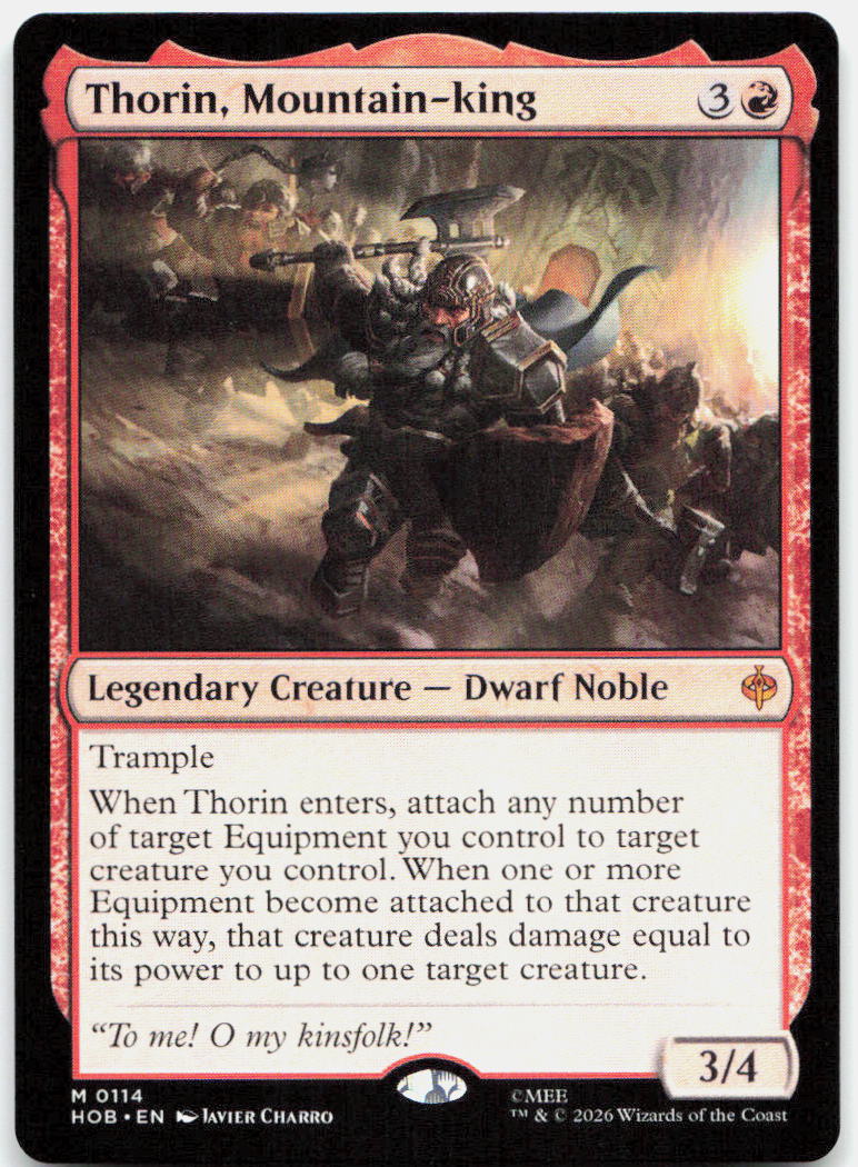 Thorin, Mountain-king NM M The Hobbit 114