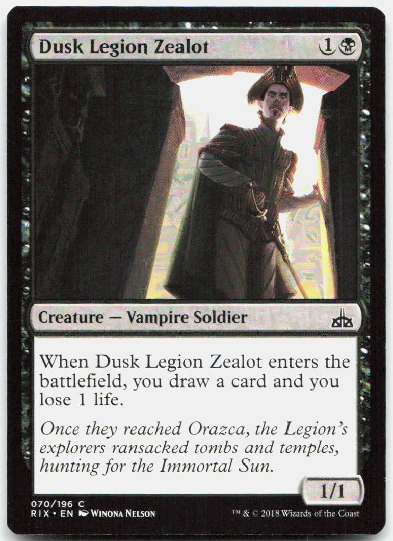 Dusk Legion Zealot NM C Rivals of Ixalan 70