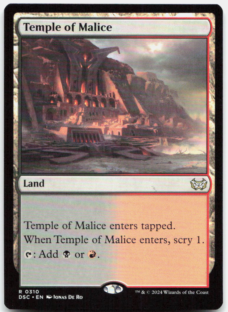 Temple of Malice NM R Commander: Duskmourn: House of Horror 310