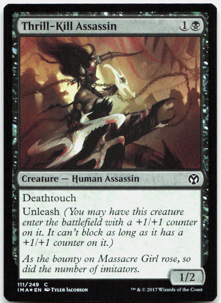 Thrill-Kill Assassin NM Foil C Iconic Masters 111