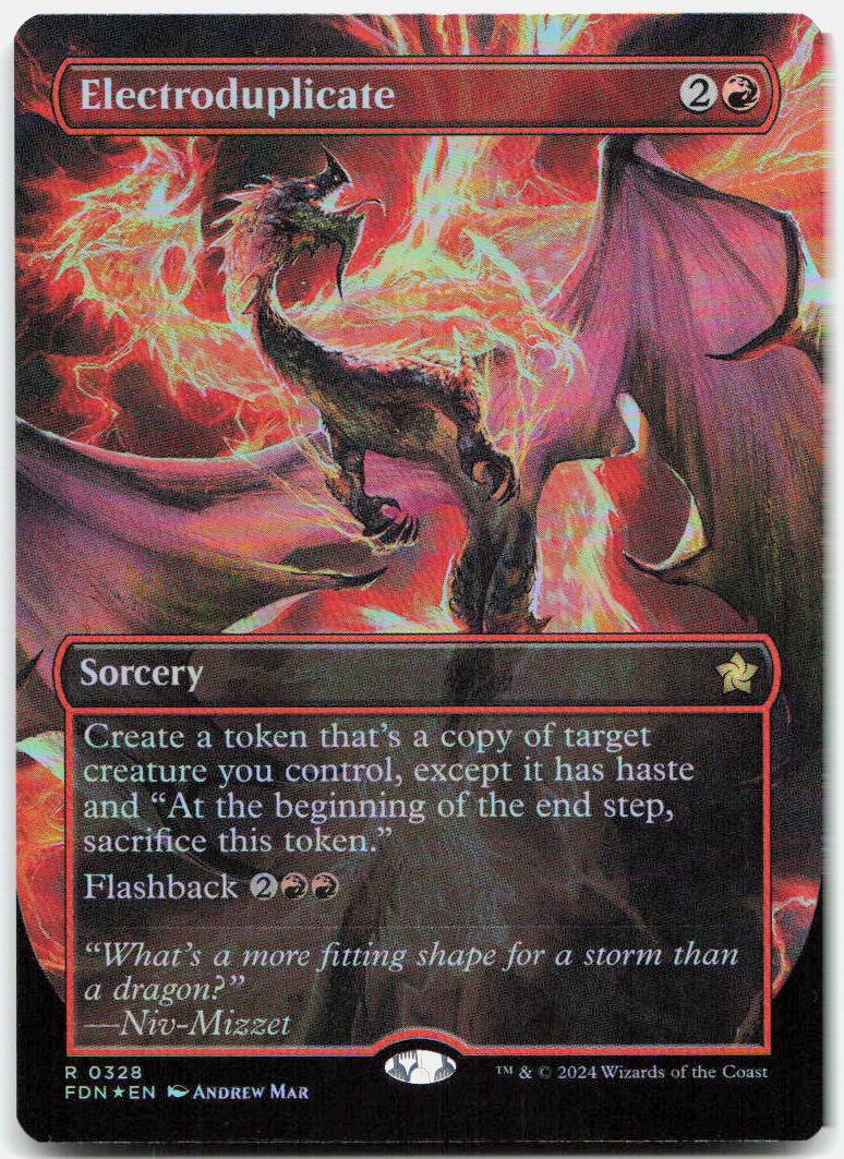 Electroduplicate (Borderless) NM Foil R Foundations 328