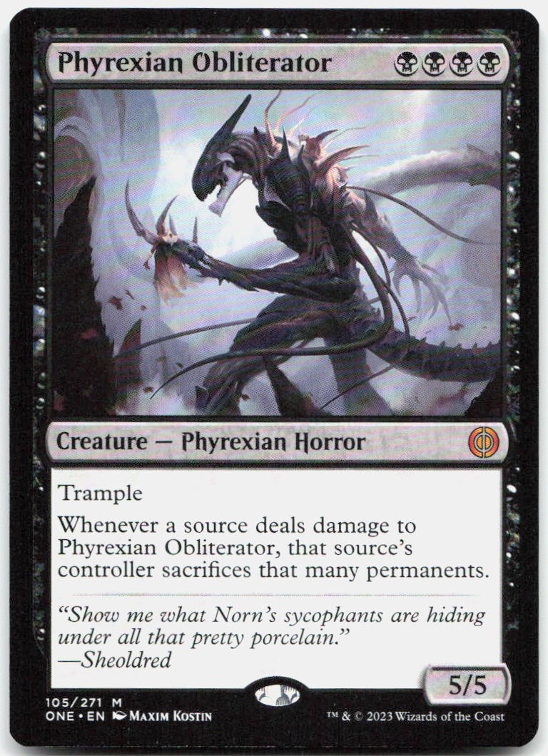 Phyrexian Obliterator NM M Phyrexia: All Will Be One 105