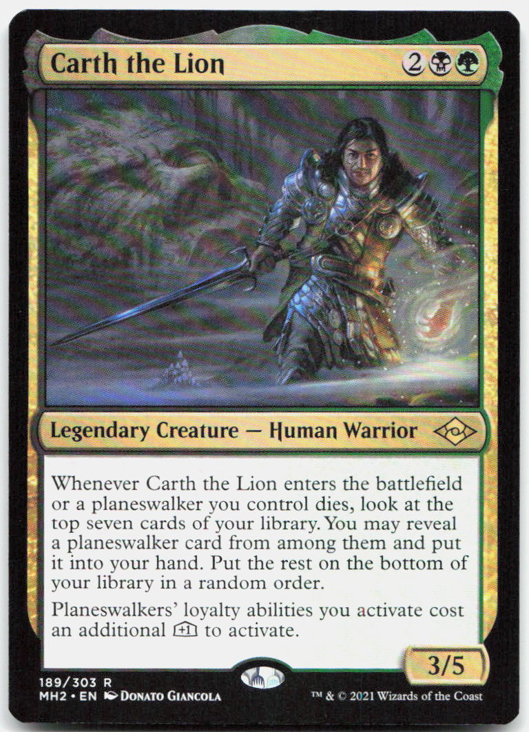 Carth the Lion NM R Modern Horizons 2 189