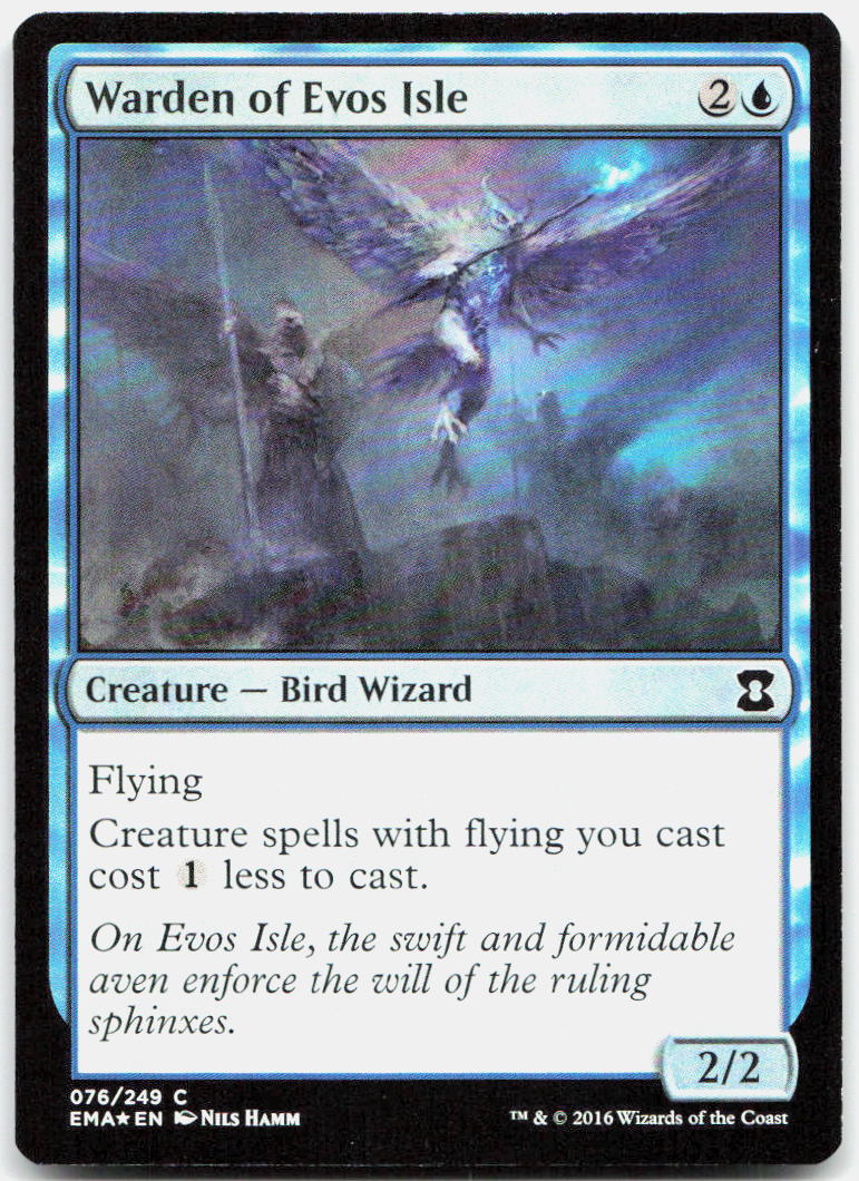 Warden of Evos Isle NM Foil C Eternal Masters 76