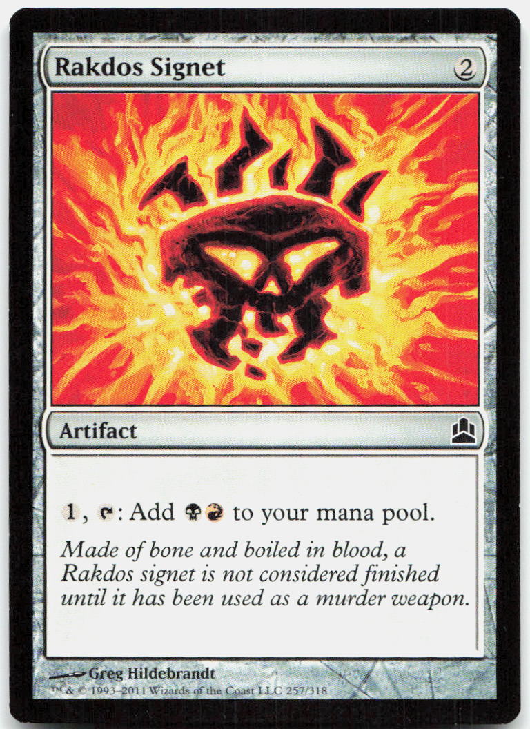Rakdos Signet NM C Commander 257