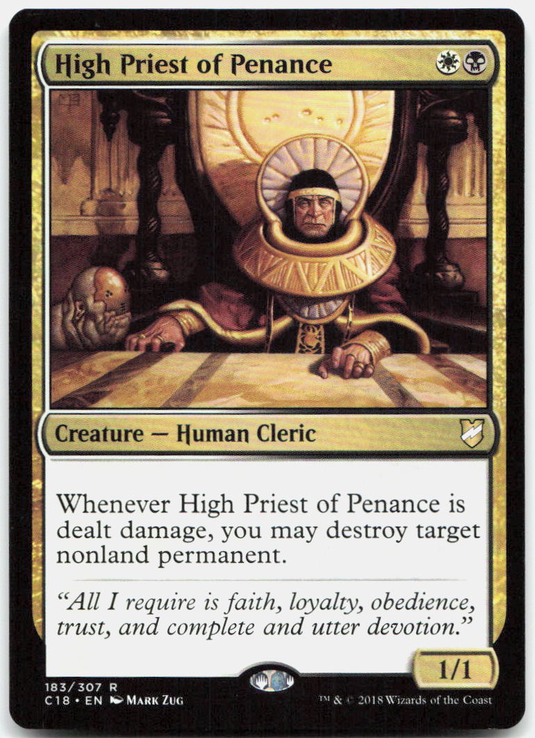 High Priest of Penance NM R Commander 2018 183