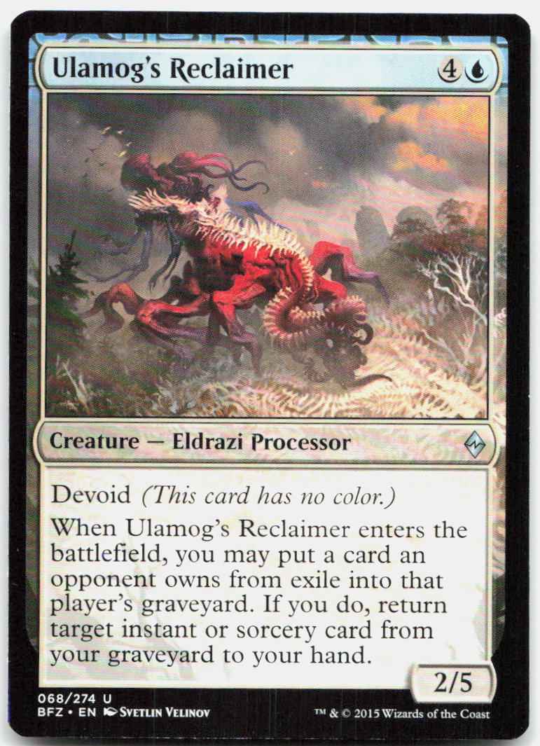 Ulamog's Reclaimer NM U Battle for Zendikar 68