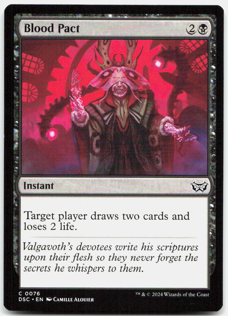 Blood Pact NM C Commander: Duskmourn: House of Horror 76