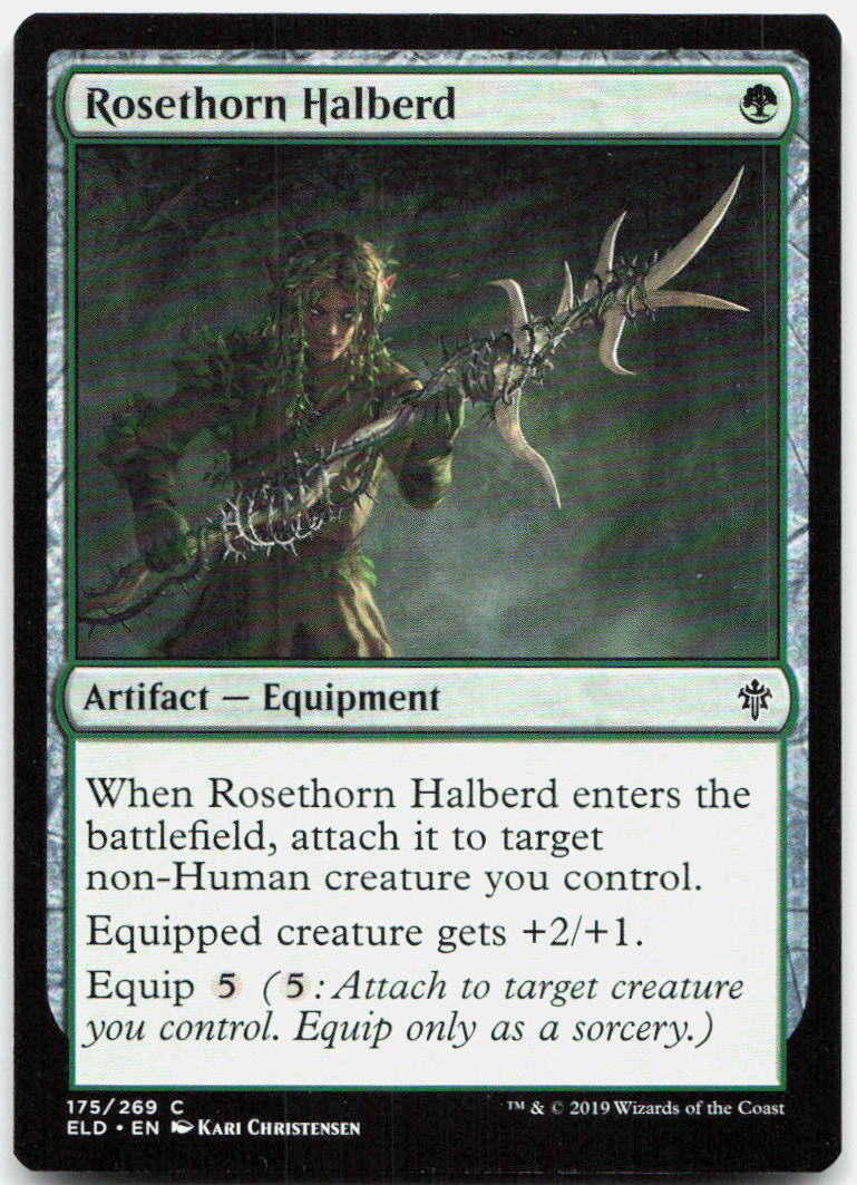 Rosethorn Halberd NM C Throne of Eldraine 175