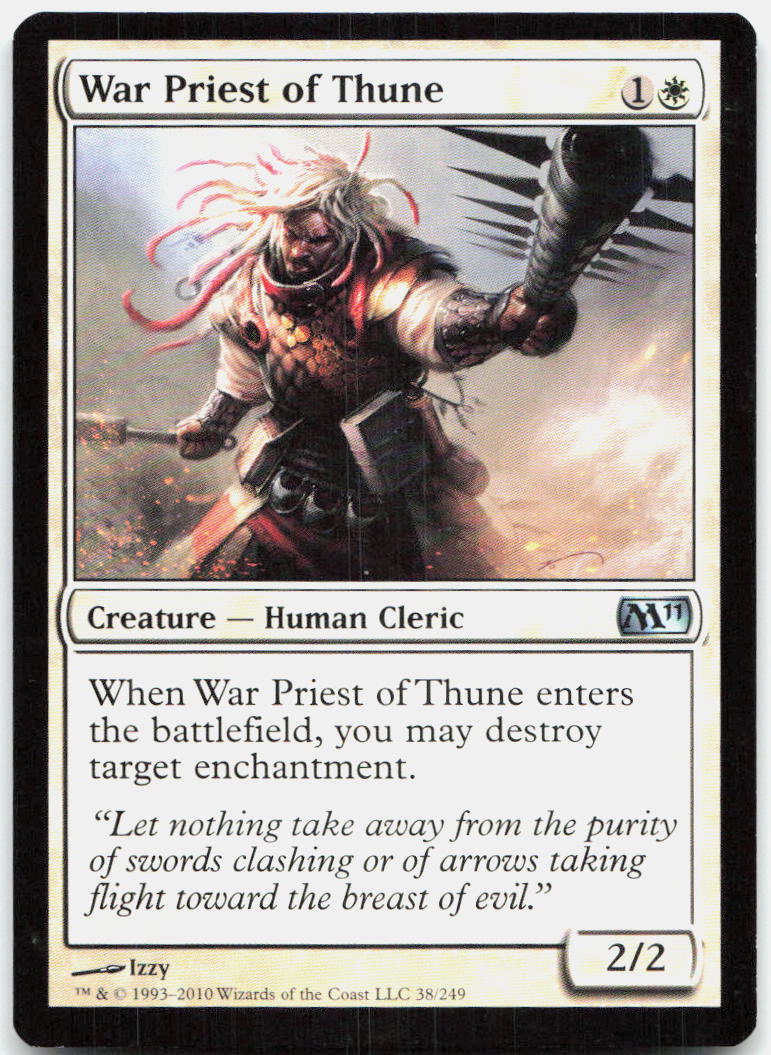War Priest of Thune NM U Magic 2011 (M11) 38