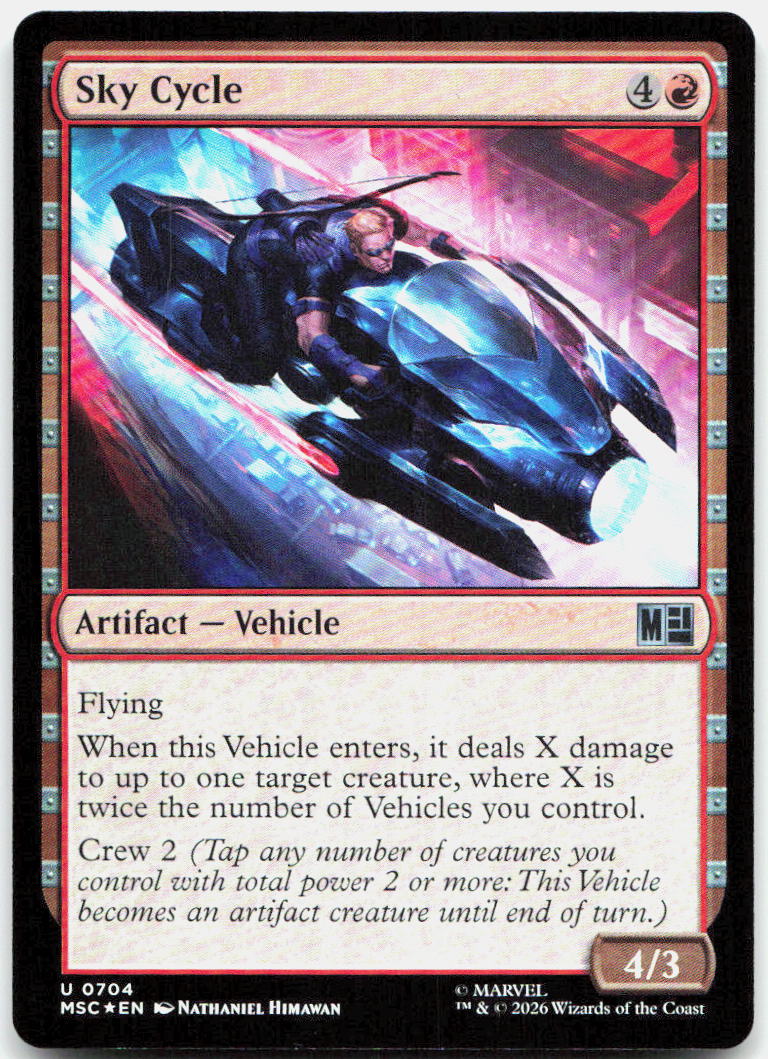 Sky Cycle NM Foil U Commander: Marvel Super Heroes 704