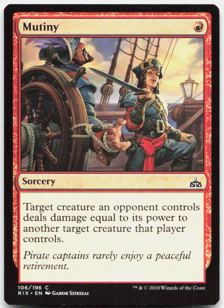 Mutiny NM C Rivals of Ixalan 106