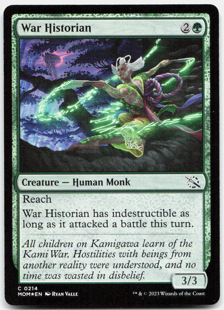 War Historian NM Foil C March of the Machine 214