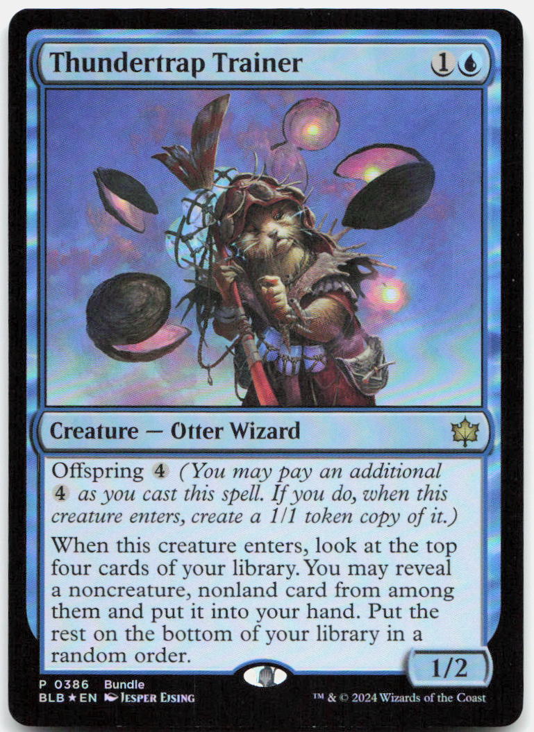 Thundertrap Trainer (BLB) NM Foil P Unique and Miscellaneous Promos 386