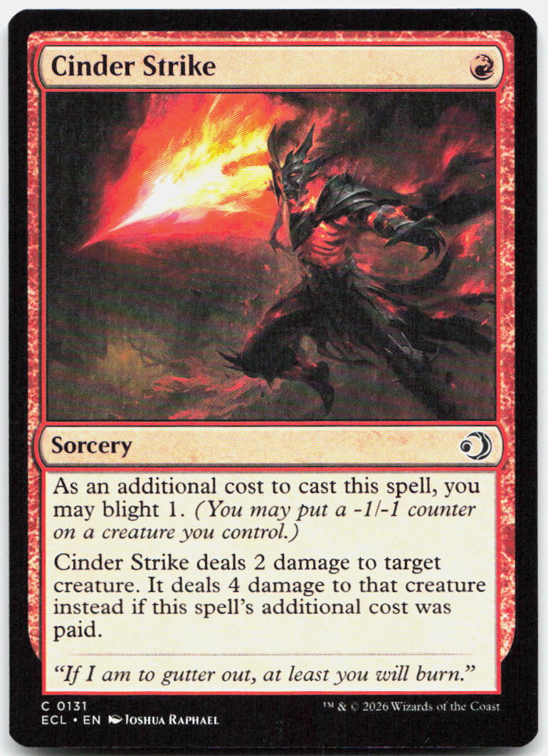 Cinder Strike NM C Lorwyn Eclipsed 131