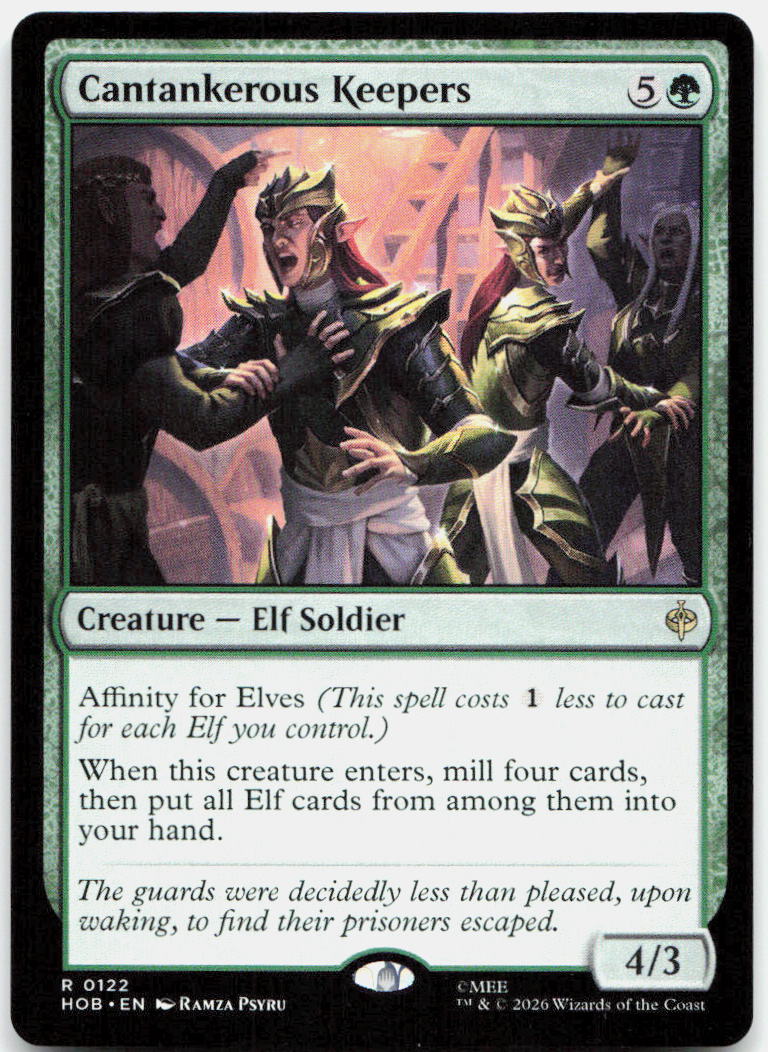 Cantankerous Keepers NM R The Hobbit 122
