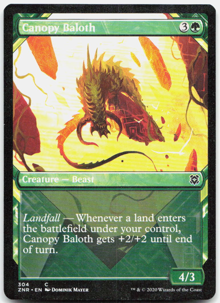 Canopy Baloth (Showcase) NM C Zendikar Rising 304